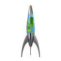 Rocket Lava Lamp - Blue with Green