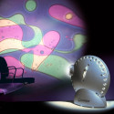Mathmos Space Projector Silver – Purple/Green Colour Wheel | Dynamic Oil Light Projection for Sensory & Relaxation Spaces