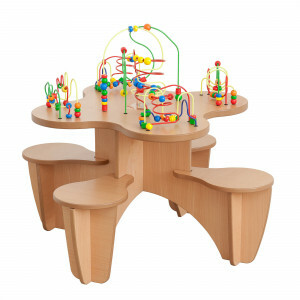 Wooden Beads Table Chair & Play Corner - Joy-Toy (01.09050)