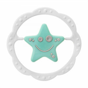 Sensory Rattle Star Green - Gray