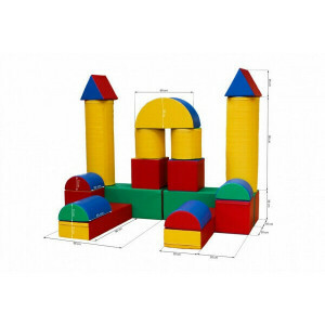Soft Play mega foam building blocks set, 19-piece
