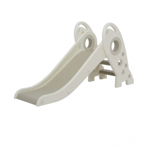 Rocket Slide - First Slide, Playset for Indoor or Outdoor use Garden Slide White and Grey, H645 x W330 x D1250mm