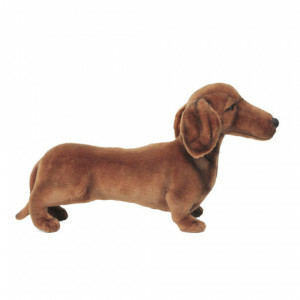 Cuddle Dog - Brown Dachshund - 59 cm - Lifelike - Plush Cuddles