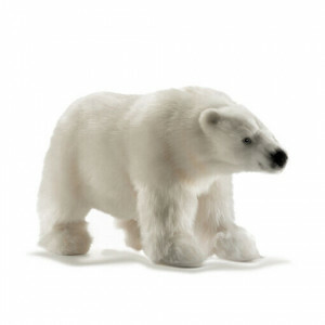 White Polar Bear walking cuddly toy 47 cm