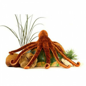 XL Red-brown Octopus cuddly toy 70 cm