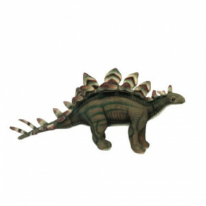 Green Stegosaurus cuddly toy dinosaur 42 cm