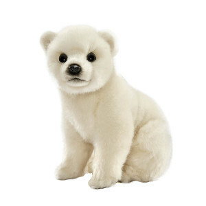 White Polar Bear cub cuddly toy 24 cm