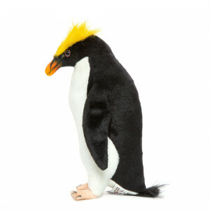 Black/white Snare crested penguin cuddly toy 22 cm