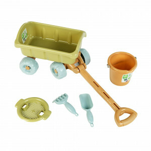 Beach cart with bucket set - Beach toys - Kids' wagon - Outdoor toys - with bucket and shovel - Bio plastic