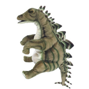 Hand puppet Dino - Stegosaurus - Grey - 40 cm - Living Puppets - Dinosaur - Hansa