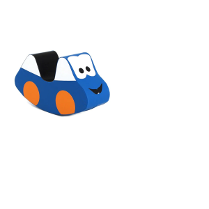 Foam Rocking Car Blue: Safe Soft Play Balancer for Motor Skills
