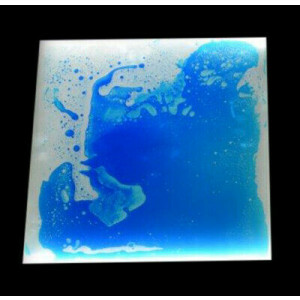 Light-Up Liquid Floor Tile Blue / White