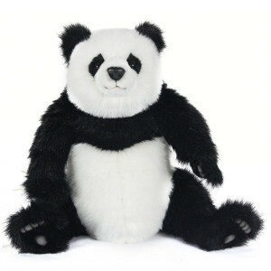 Cuddly toy Panda - Panda cub - 48 cm - Black / White - XL - Lifelike - Plush cuddly toy - Hansa