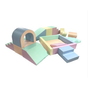 IGLU Soft Play Party Set – 19-Piece White Motor Skill Gym (Ages 1-7)