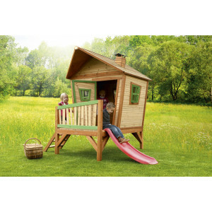 Wooden Playhouse Iris (with slide) - Axi (A030.106.00)