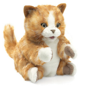 Orange Tabby Kitten- Hand puppet