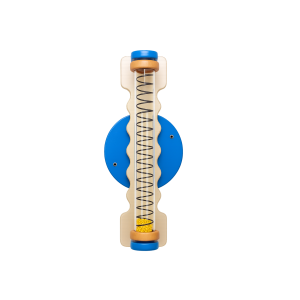 Wall Panel Spin Spring Blue – Sensory Wall Toy for Kids with Motion and Sound
