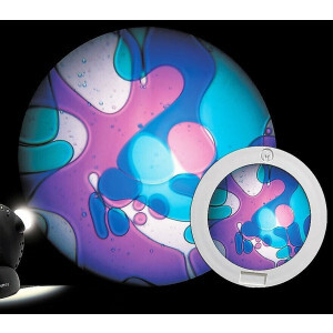 Mathmos Space Projector Black – Purple/Blue Colour Disc | Dynamic Oil Light Projection for Sensory & Ambient Spaces