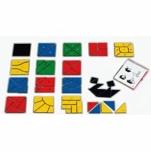 Nikitin N3 Quadrants – Montessori Wooden Puzzle Game – Geometric Shapes & Logical Thinking for Children